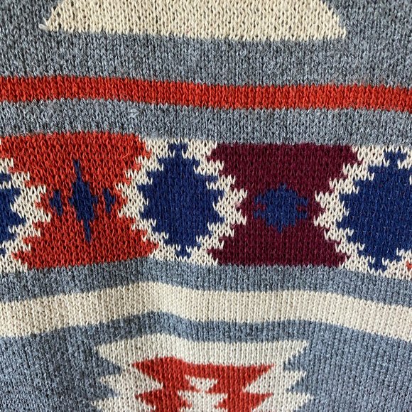 Thread & Supply Southwestern Aztec Utility Lightweight Jacket Pockets Size Med - Picture 10 of 16